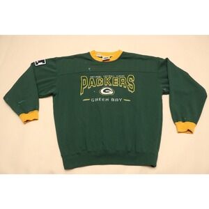 Vintage Lee Sport Green Bay Packers NFL Crewneck Sweatshirt Dark Green L